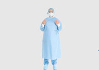 أثواب جراحية معقمة للتنفس ، ثوب أزرق لعملية جراحية يمكن التخلص منها المزود