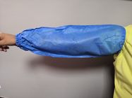 PE المغلفة عززت الأكمام الطبية الذراع الأكمام تنفس اللون الأزرق المضادة - السائل المزود