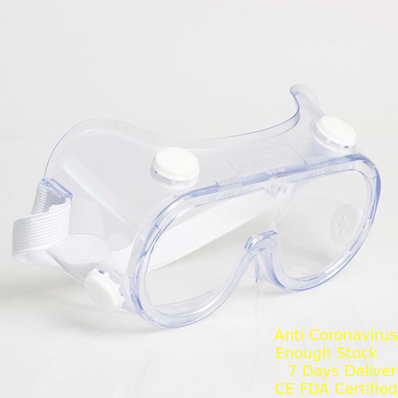 جراحة السلامة المتاح نظارات PVC PC مادة شفافة اللون للمستشفى المزود