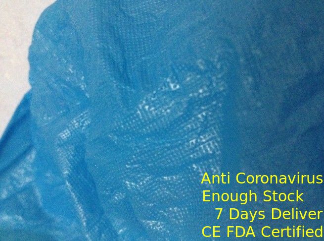 يغطي CPE البولي ايثيلين الجرموق القابل للتصرف ، الجرموق البلاستيك الأزرق مع سطح منقوش المزود