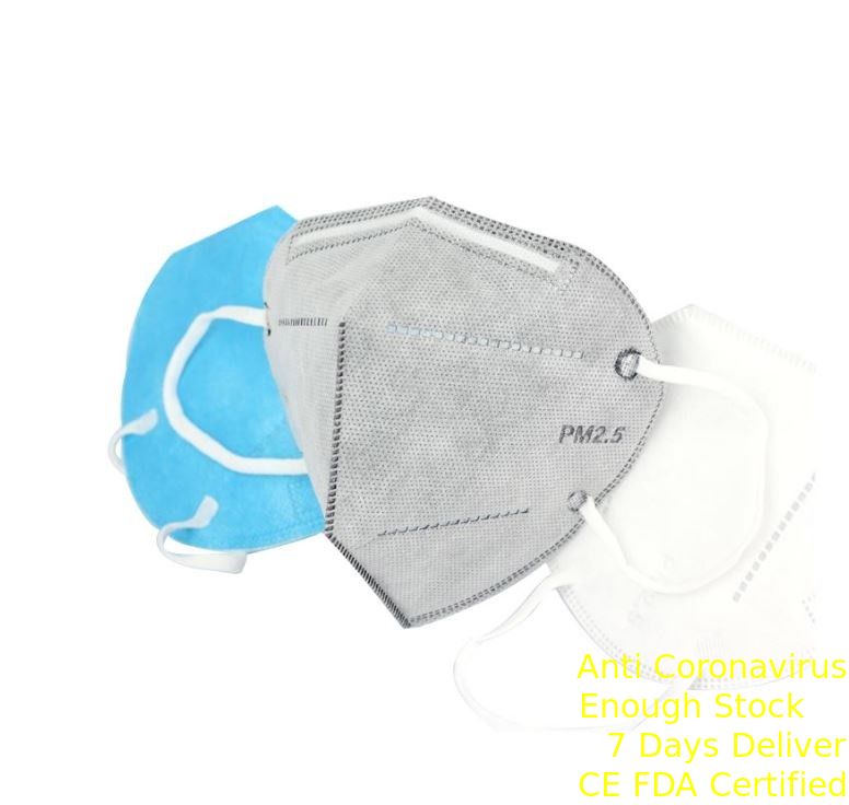 3D Respirator Protection Mouth Mask FFP2 Dustproof Face Mask Vertical Fold Flat المزود