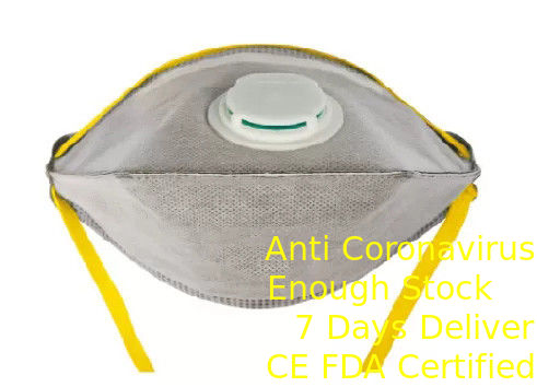 Disposable Foldable FFP2 Mask / Fold Flat Dust Mask For Pollution District المزود