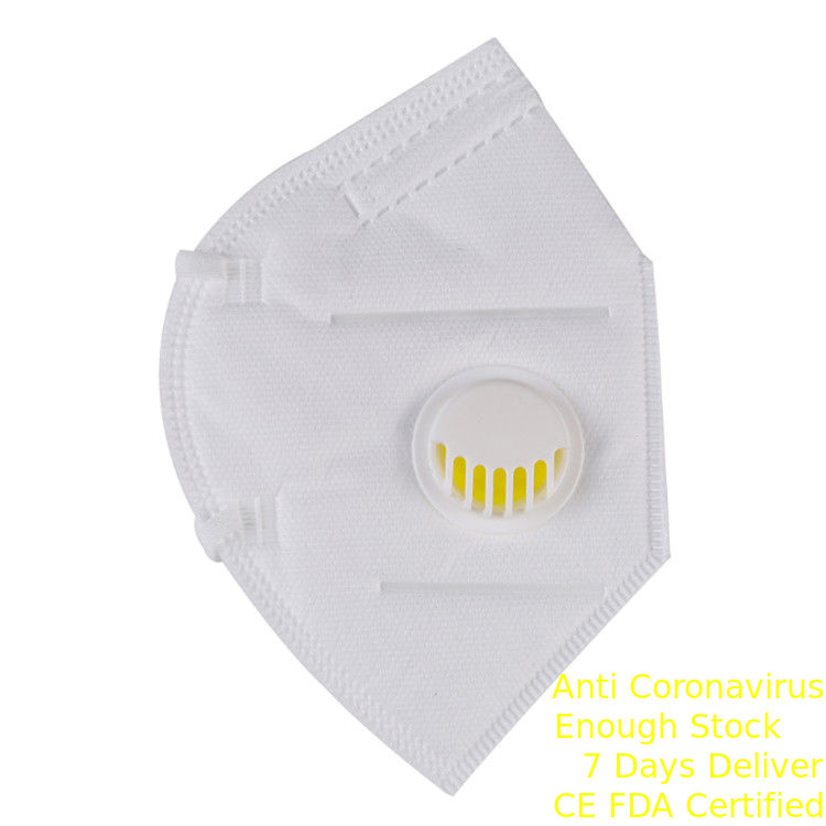 White Color Folding FFP2 Respirator Mask Hanging Ear Type For Public Place المزود